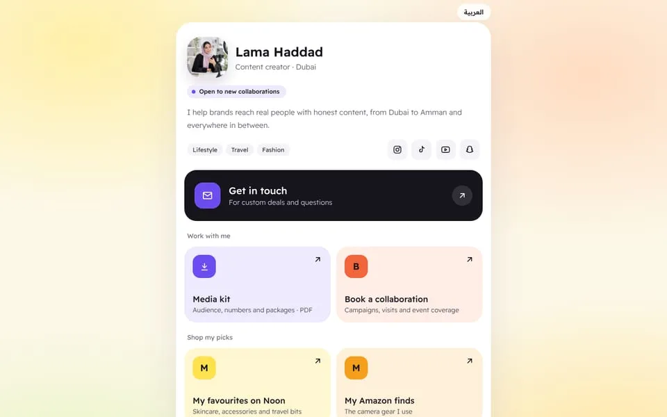 Home page of the Mosaic template demo